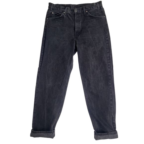 Vintage 90s Levi's 550 Orange Tab Black Relaxed Fit Jeans Men's Sz 36 X 34 - Picture 1 of 10